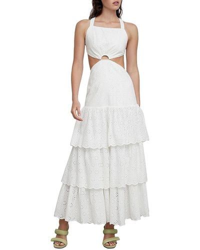 Significant Other Eleanor Cotton Open Back Maxi Dress - White