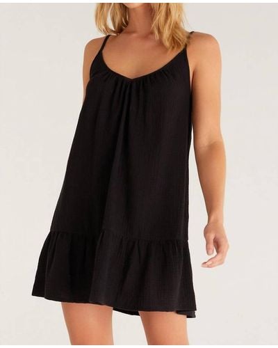 Z Supply Amalia Gauze Mini Dress - Black