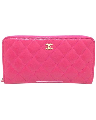 Chanel Matelassé Leather Wallet (pre-owned) - Pink