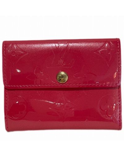 Louis Vuitton Elise Patent Leather Wallet (pre-owned) - Red