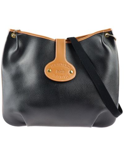 Hermès Rodeo Leather Shoulder Bag (pre-owned) - Black