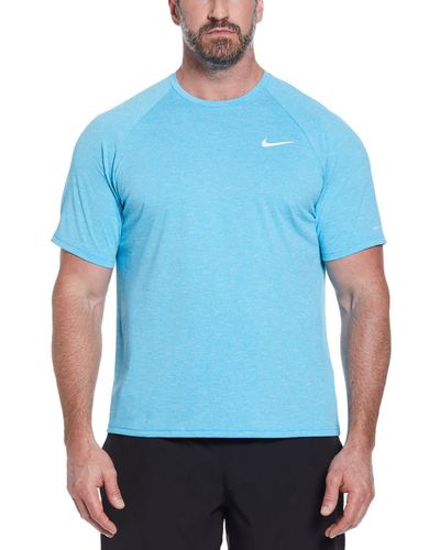 Nike Big & Tall Hydroguard Logo Shirts & Tops - Blue