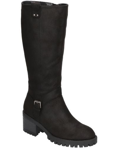 Bella Vita Lorielle Plus Wide Calf Tall Mid-calf Boots - Black