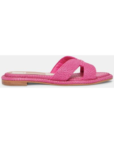 Dolce Vita Atomic Sandals Orchid Raffia - Pink