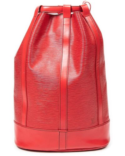 Louis Vuitton Randonnee Black Stitching Gm - Red
