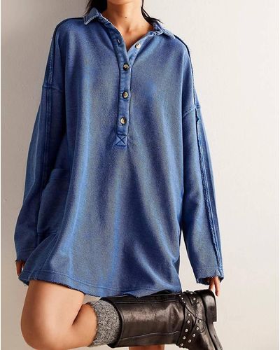 Free People Willow Polo - Blue