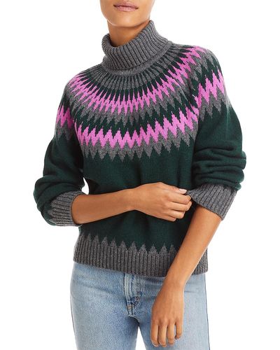 Jumper 1234 Wool Cashmere Turtleneck Sweater - Gray