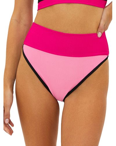 Beach Riot Emma High-waist Bikini Bottom - Pink
