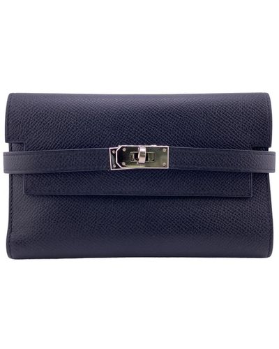 Hermès Leather Wallet (pre-owned) - Blue