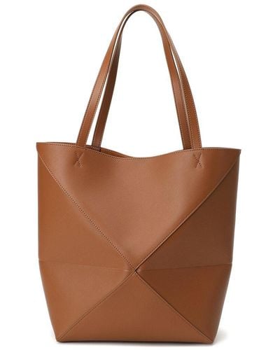 Tiffany & Fred Paris Smooth Leather Tote - Brown