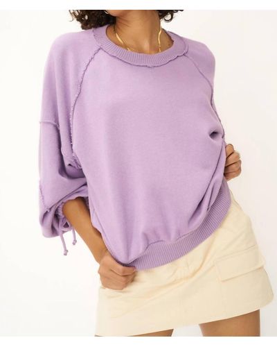 Project Social T Idris Tie Sleeve Sweatshirt - Purple