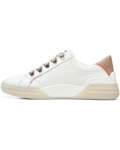 Dr. Scholls For Keeps Leather Lace Up Casual And Fashion Sneakers - White