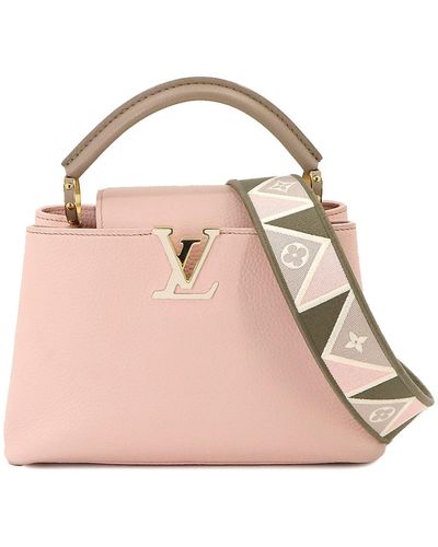 Louis Vuitton Capucines Leather Shoulder Bag (pre-owned) - Pink