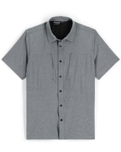 Spyder Canyon Short Sleeve Shirt - Black - Gray