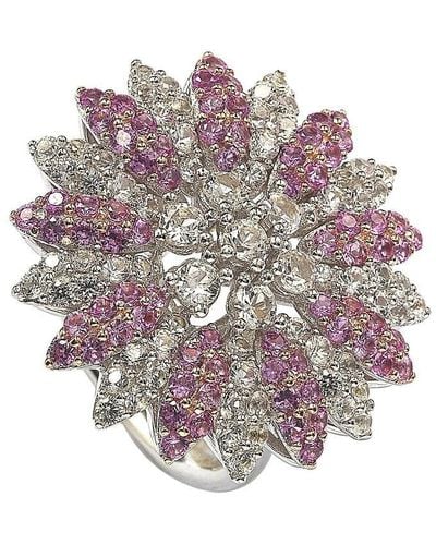 Suzy Levian Pink Sapphire And Diamond Accent - Purple