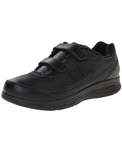 New Balance 577 Textured Signature Walking Shoes - Black