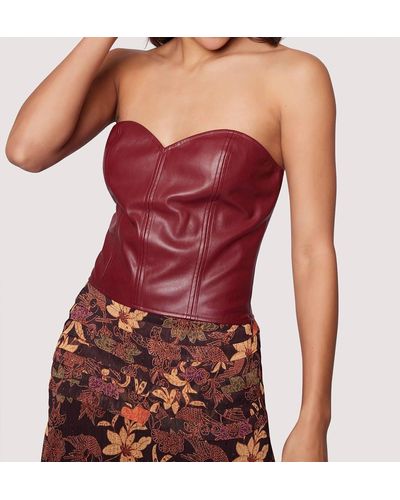Lost + Wander Holly Bustier - Red