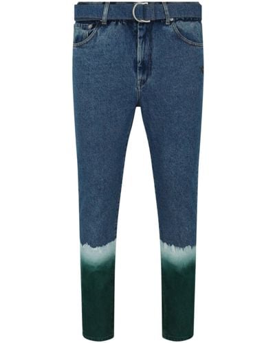 Off-White c/o Virgil Abloh Degradè Slim Low Crotch Jeans - Blue