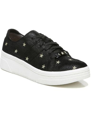 Dr. Scholls Every Star Leather Platforms Casual And Fashion Sneakers - Black