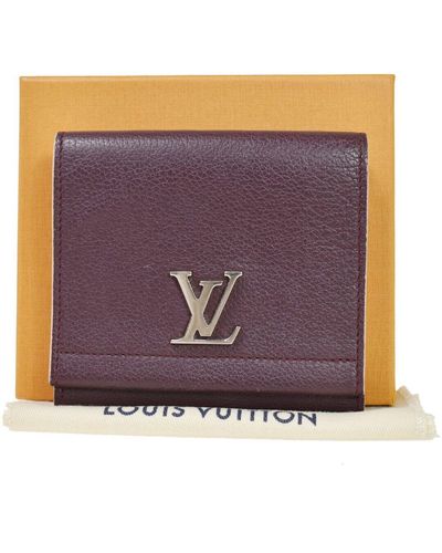 Louis Vuitton Lockme Leather Wallet (pre-owned) - Purple