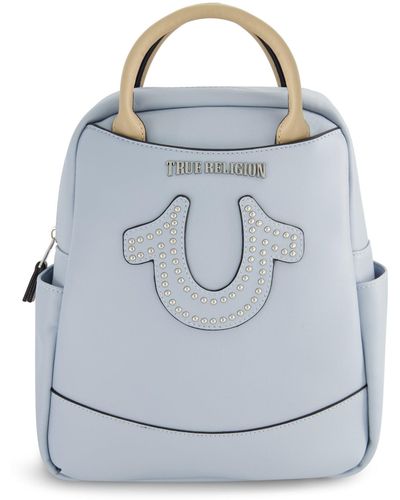 True Religion Studded Horseshoe Mini Backpack - Blue