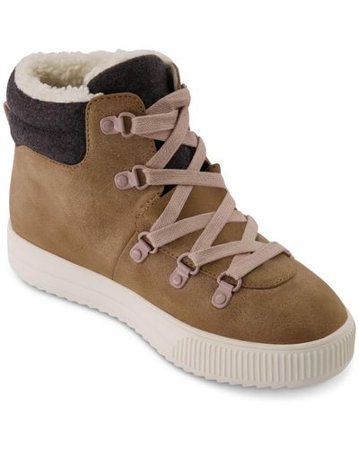 Kenneth Cole Ashley High Top Sneakers Casual And Fashion Sneakers - Brown