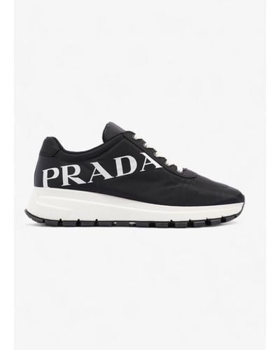 Prada Low Top Sneaker /re Nylon - Black