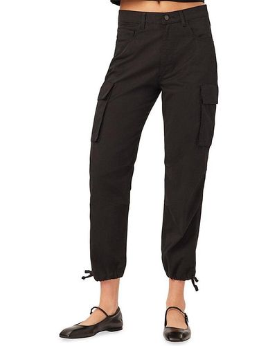 DL1961 Gwen jogger: Cargo Side Pockets (twill) Pants - Black