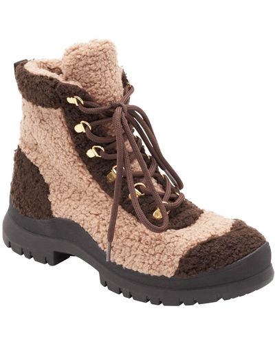 Andre Assous Leandra Casual Lace Up Bootie - Brown