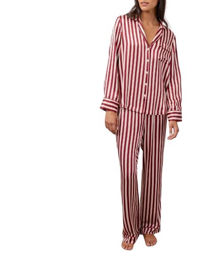 Rails Alba Silky Pajama Set - Red