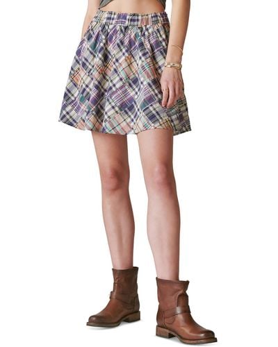 Lucky Brand Quilted Cotton A-line Skirt - Multicolor