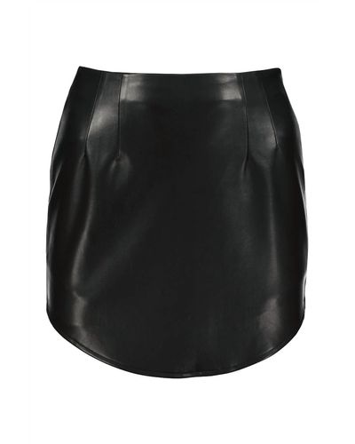 Bishop + Young Marcela Vegan Leather Skirt - Black