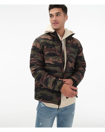 Aéropostale Camo Midweight Puffer Jacket*** - Multicolor