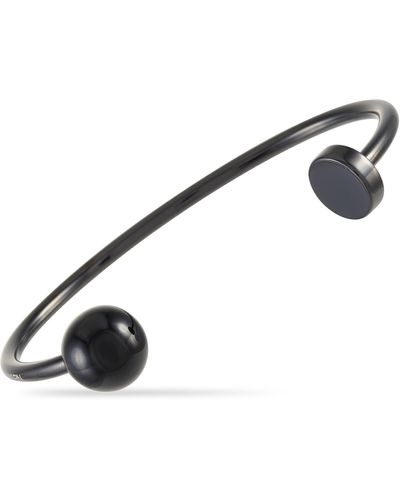 Calvin Klein Pvd-plated Stainless Steel Open Bangle Bracelet - Black