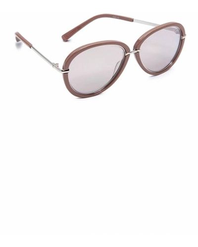 Elizabeth and James Reed Sunglasses In Stone - White