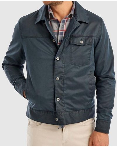Soft Shell Jacket in Depth Blue by Johnnie-O