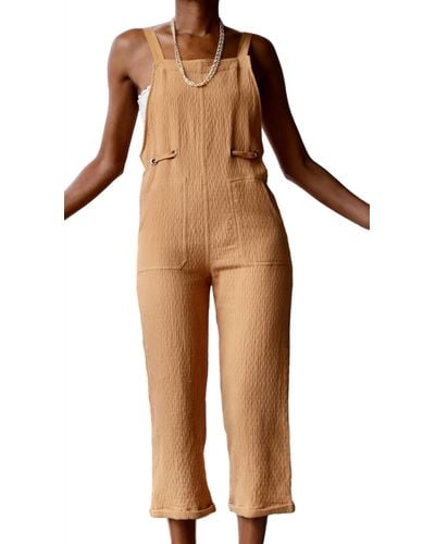 Storia Light And Lux Jumpsuit - Brown