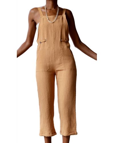 Storia Light And Lux Jumpsuit - Brown