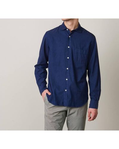 Hartford Paul Woven Shirt Indigo - Blue
