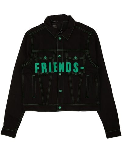 Vlone(GOAT) Friends Denim Jacket - /green - Black