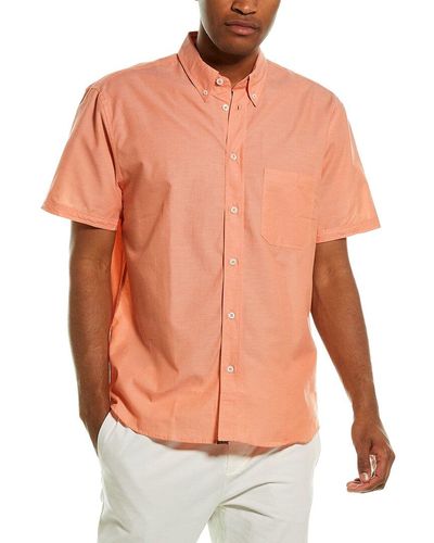 Billy Reid Tuscumbia Standard Fit Woven Shirt - Pink