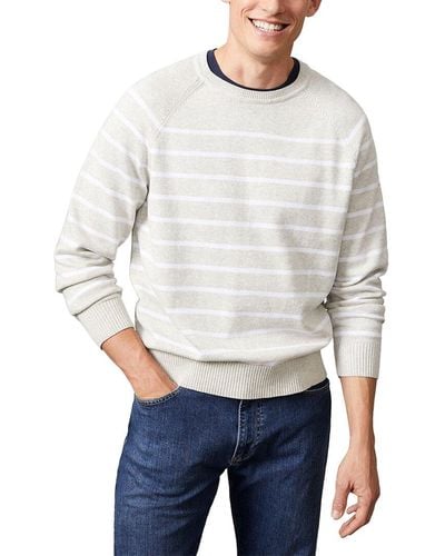 J.McLaughlin Stripe Lubec Sweater - White