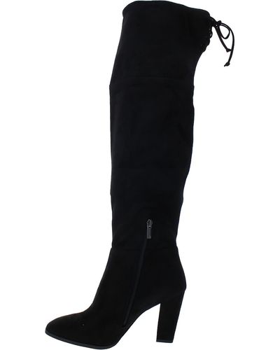 Vince Camuto Tapley Faux Suede Tall Over-the-knee Boots - Black