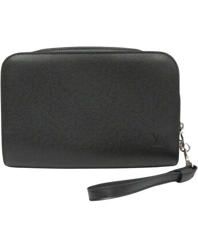 Louis Vuitton Baikal Leather Clutch Bag (pre-owned) - Black