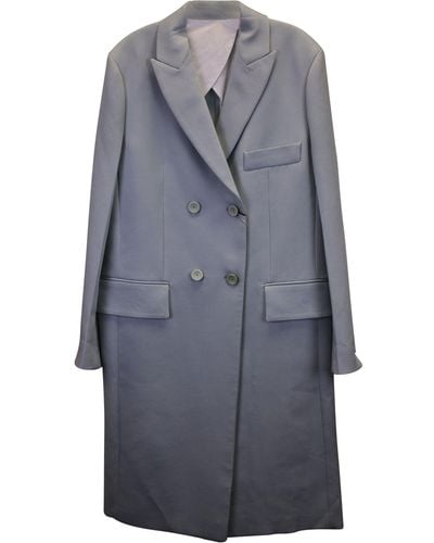 JOSEPH Tailored Double-breasted Long Coat - Gray