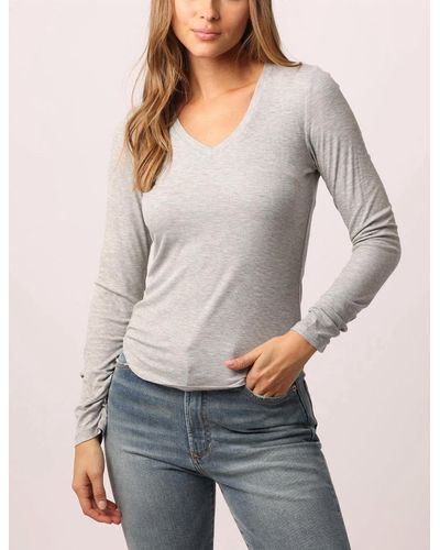 Another Love Sophie Long Sleeve Tee - Gray