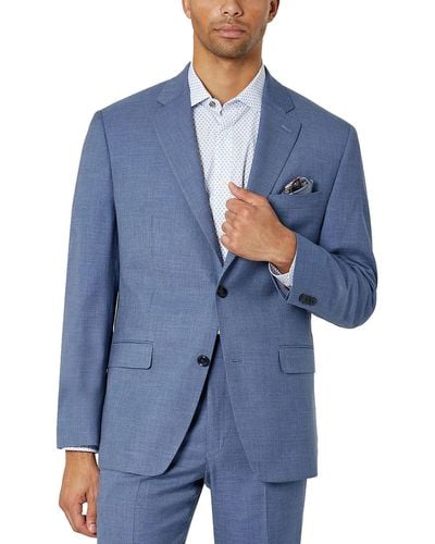 Sean John Classic Fit Floral Suit Jacket - Blue