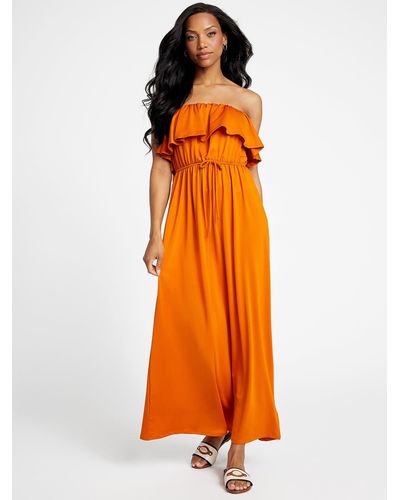 Guess Factory Hillarie Maxi Dress - Orange