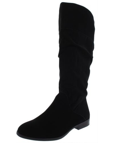 Style & Co. Kelimae Slouchy Tall Riding Boots - Black