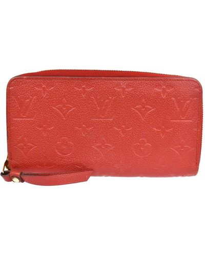 Louis Vuitton Portefeuille Zippy Leather Wallet (pre-owned) - Red